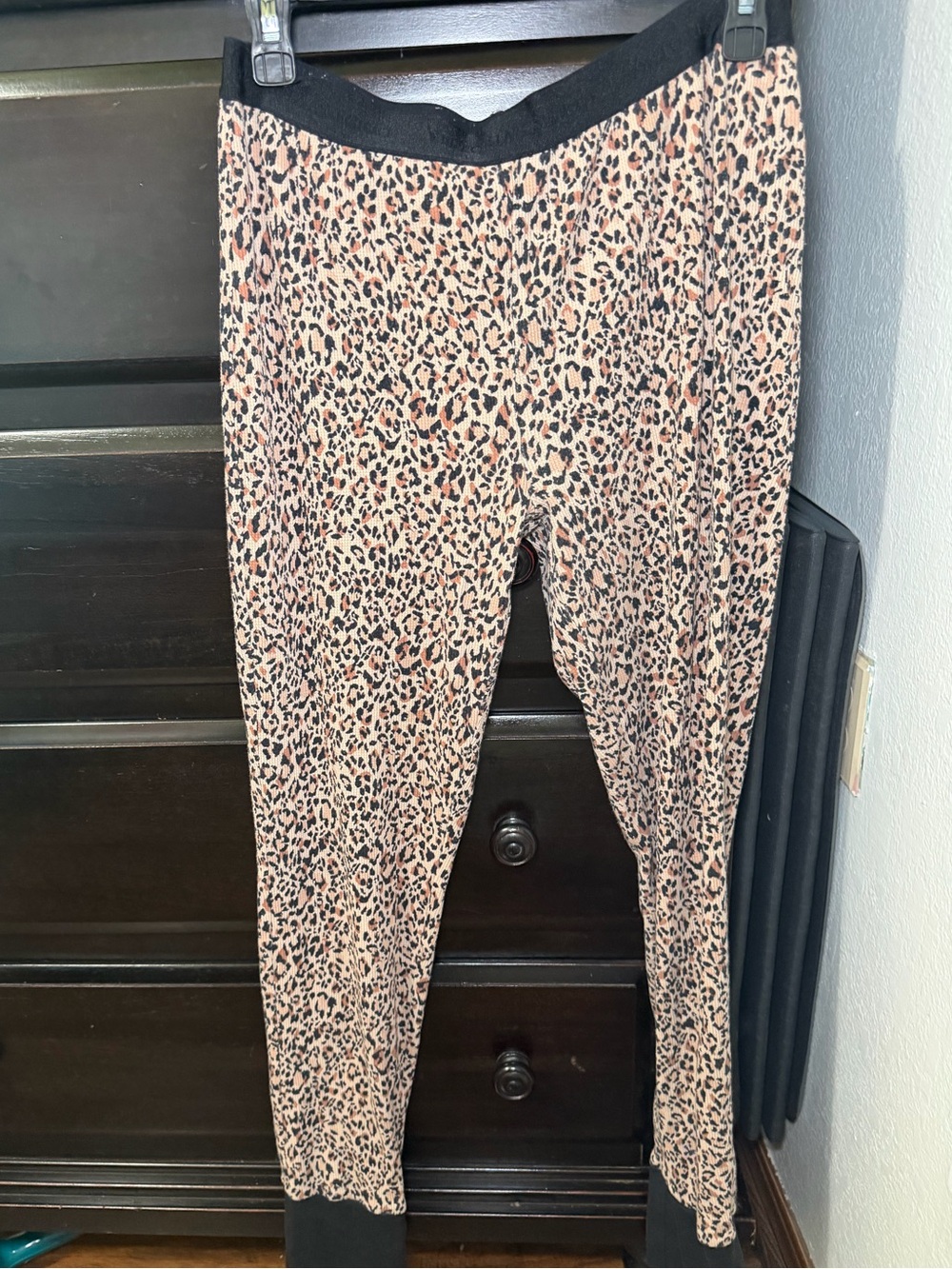 Victoria's Secret Thermal Long Pajama Set size medium-short length Leopard Print - Picture 3 of 8